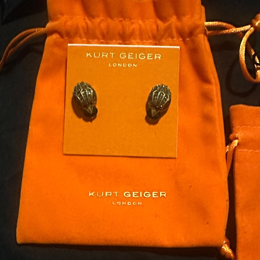 Kurt Geiger Gold/Brass Toned Earrings
